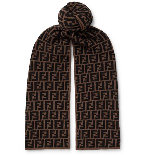 brown fendi scarf|fendi scarf women's.